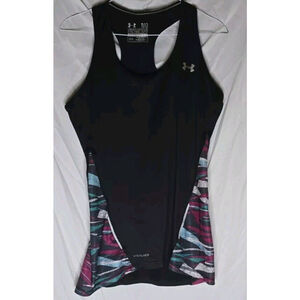 UA Under Armour Coldblack Heat Gear Semi Fitted Razorback Tank Top Medium M